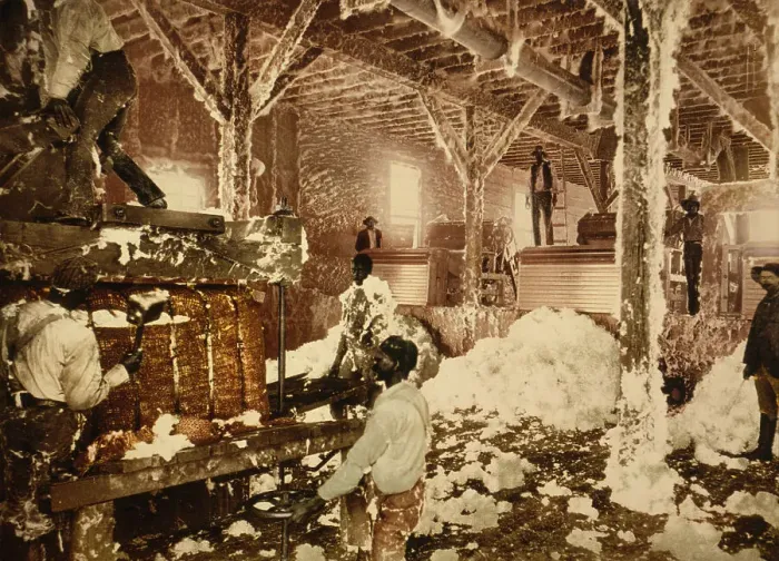 Framed Print : Mississippi cotton gin at Dahomey, c1898. Creator: Unknown Framed Print : Mississippi cotton gin at Dahomey, c1898. Creator: Unknown
