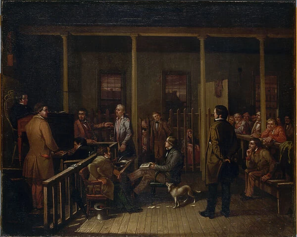 Missouri Courtroom, 1852. Creator: William Josiah Brickey