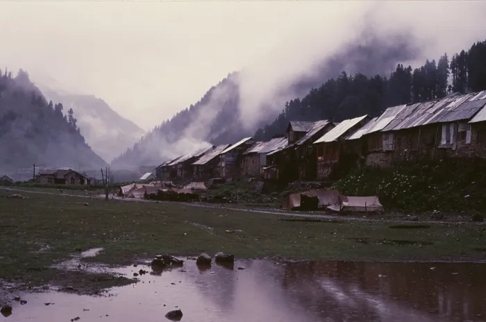 Framed Print : Mist and rain, Kashmir, India, 1988. Creator: Amanda Waite Framed Print : Mist and rain, Kashmir, India, 1988. Creator: Amanda Waite
