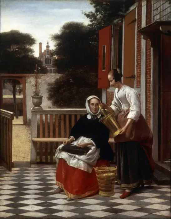 Framed Print : A Mistress and Her Maid, 1660. Artist: Pieter de Hooch Framed Print : A Mistress and Her Maid, 1660. Artist: Pieter de Hooch