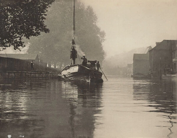 A Misty Morning at Norwich, 1890-1891, printed 1893. Creator: Dr Peter Henry Emerson