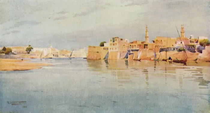Framed Print : Mit Gamr on the Lower Side, c1880, (1904). Artist: Robert George Talbot Kelly