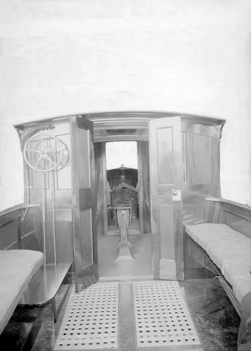 Framed Print : Mitcham cabin cruiser internal view, 1914. Creator: Kirk & Sons of Cowes Framed Print : Mitcham cabin cruiser internal view, 1914. Creator: Kirk & Sons of Cowes