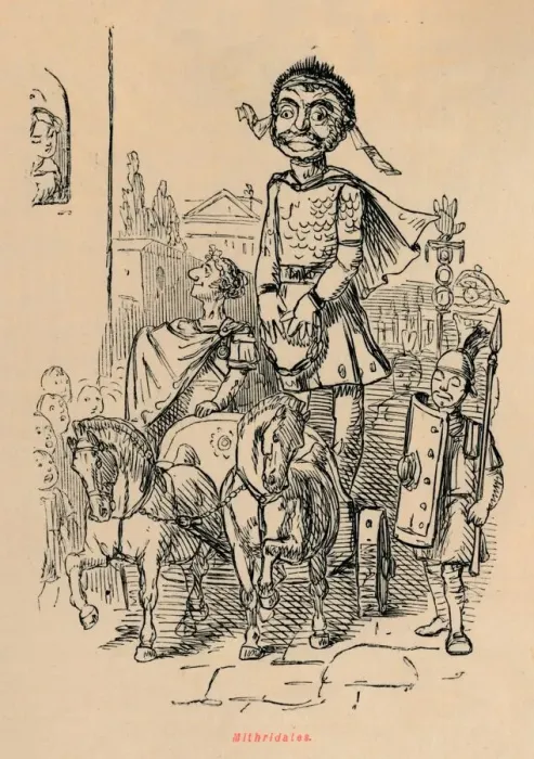 Framed Print : Mithridates, 1852. Artist: John Leech Framed Print : Mithridates, 1852. Artist: John Leech