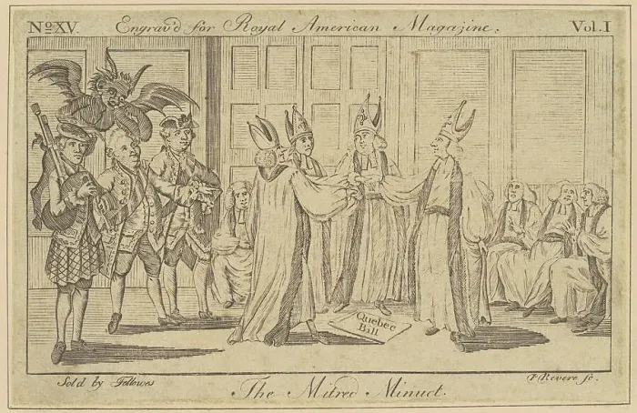 Framed Print : The Mitred Minuet, 1774. Creator: Paul Revere Framed Print : The Mitred Minuet, 1774. Creator: Paul Revere