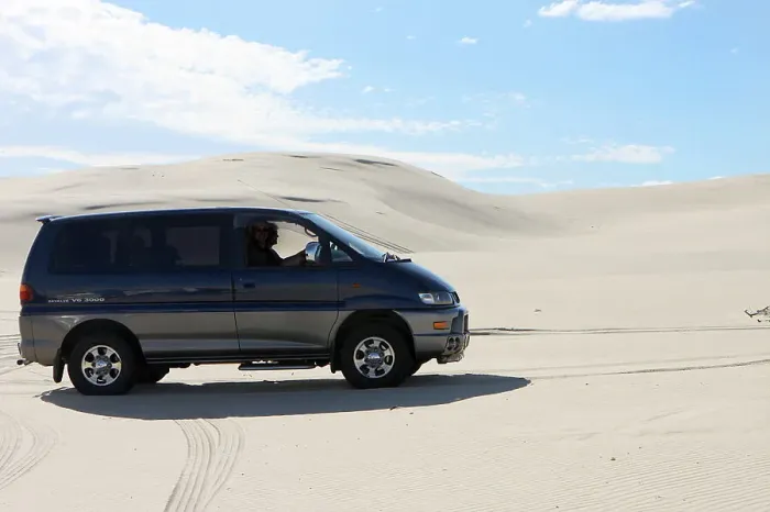 Framed Print : Mitsubishi Delica Space Gear V6 1996 in sand dunes New South Wales Australia Framed Print : Mitsubishi Delica Space Gear V6 1996 in sand dunes New South Wales Australia