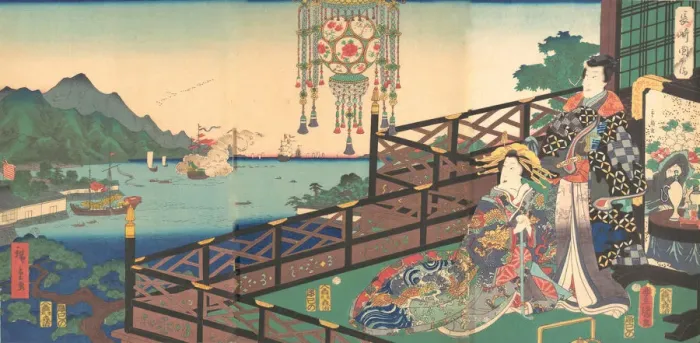 Framed Print : Mitsuuji in the Maruyama Pleasure District of Nagasaki (Nagasaki dejima), 3rd m Framed Print : Mitsuuji in the Maruyama Pleasure District of Nagasaki (Nagasaki dejima), 3rd m