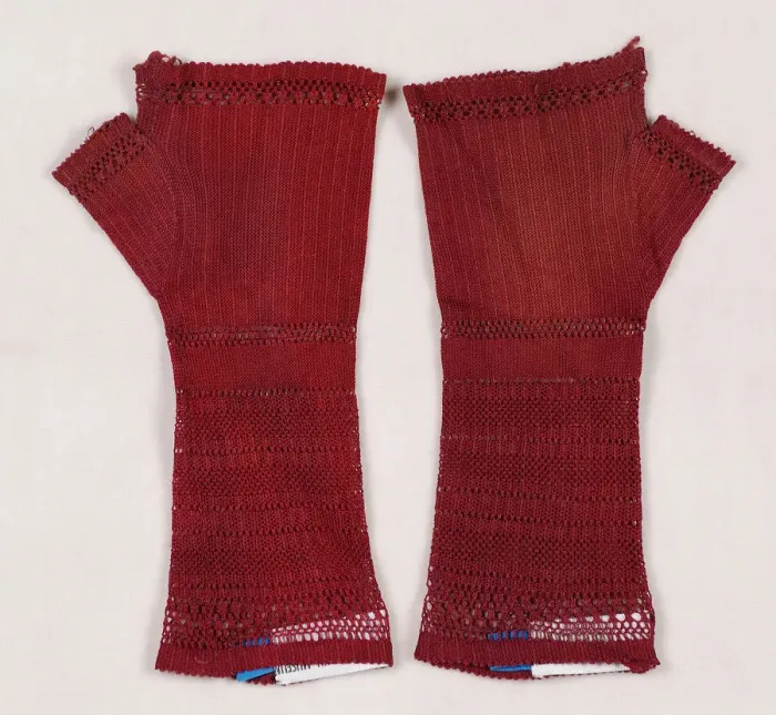 Framed Print : Mitts, American, 1870-79. Creator: Unknown Framed Print : Mitts, American, 1870-79. Creator: Unknown