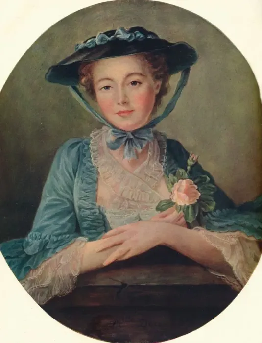 Framed Print : Mlle. Dore - French School, c1760, (1910). Artist: Francois Hubert Drouais Framed Print : Mlle. Dore - French School, c1760, (1910). Artist: Francois Hubert Drouais