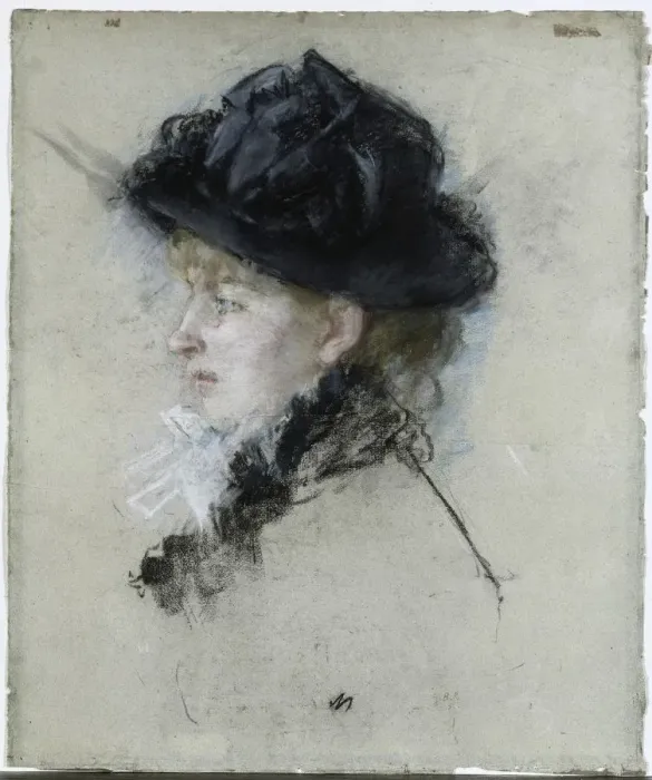 Framed Print : Mlle. Louise Riesener, 1888. Creator: Berthe Morisot (French, 1841-1895) Framed Print : Mlle. Louise Riesener, 1888. Creator: Berthe Morisot (French, 1841-1895)