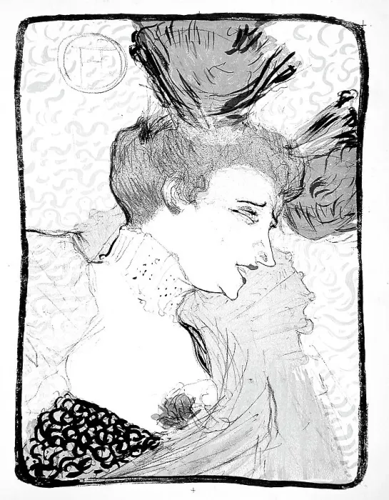 Framed Print : Mlle Marcelle Lender, bust length, 1895. Creator: Henri de Toulouse-Lautrec Framed Print : Mlle Marcelle Lender, bust length, 1895. Creator: Henri de Toulouse-Lautrec