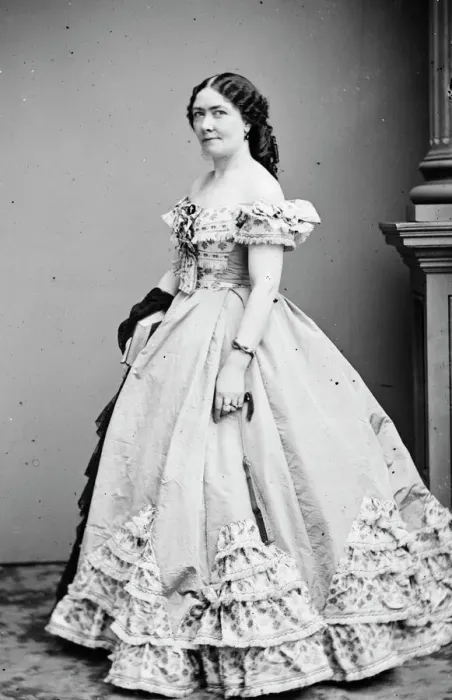 Framed Print : Mme. Clara M. Brinkerhoff, between 1855 and 1865. Creator: Unknown Framed Print : Mme. Clara M. Brinkerhoff, between 1855 and 1865. Creator: Unknown
