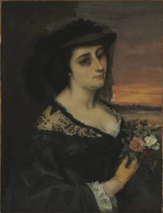 Framed Print : Mme L... (Laure Borreau), 1863. Creator: Gustave Courbet (French, 1819-1877) Framed Print : Mme L... (Laure Borreau), 1863. Creator: Gustave Courbet (French, 1819-1877)