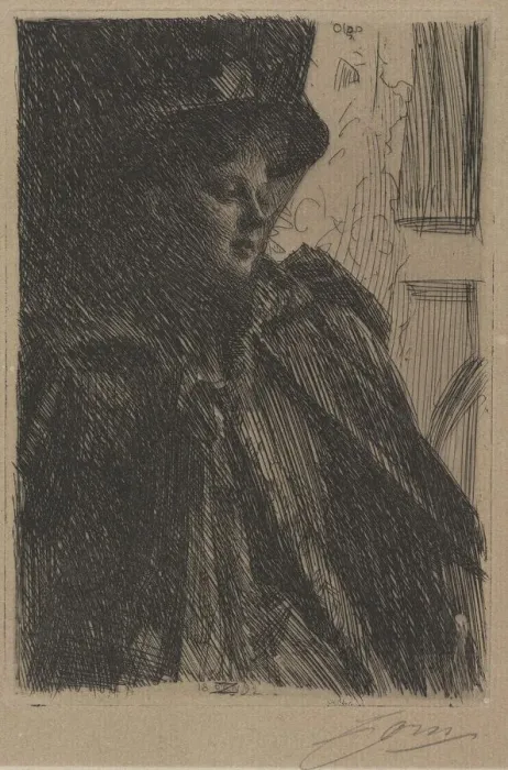 Framed Print : Mme. Olga Bratt, 1892. Creator: Anders Zorn (Swedish, 1860-1920) Framed Print : Mme. Olga Bratt, 1892. Creator: Anders Zorn (Swedish, 1860-1920)