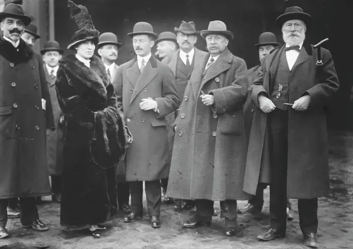Framed Print : Mme. De Valenzuela, R. Reyes Jr. R. Reyes, J.M. Eder, R.J. Maller, 1913. Creator: Bain News Service Framed Print : Mme. De Valenzuela, R. Reyes Jr. R. Reyes, J.M. Eder, R.J. Maller, 1913. Creator: Bain News Service