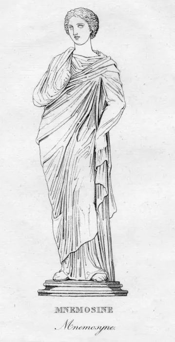 Framed Print : Mnemosine (Mnemosyne), c1850 Framed Print : Mnemosine (Mnemosyne), c1850