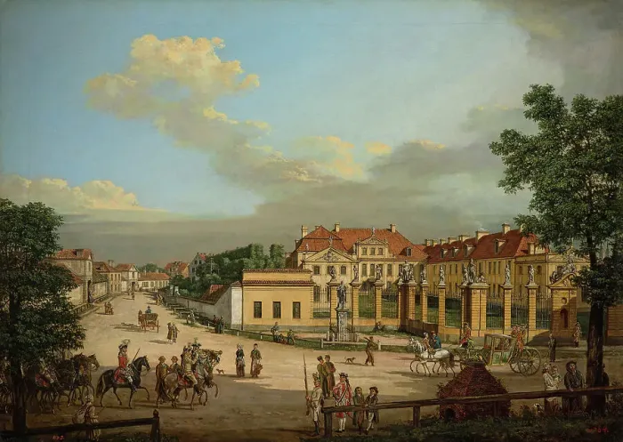 Framed Print : The Mniszech Palace in Warsaw, 1779. Creator: Bellotto, Bernardo (1720-1780) Framed Print : The Mniszech Palace in Warsaw, 1779. Creator: Bellotto, Bernardo (1720-1780)