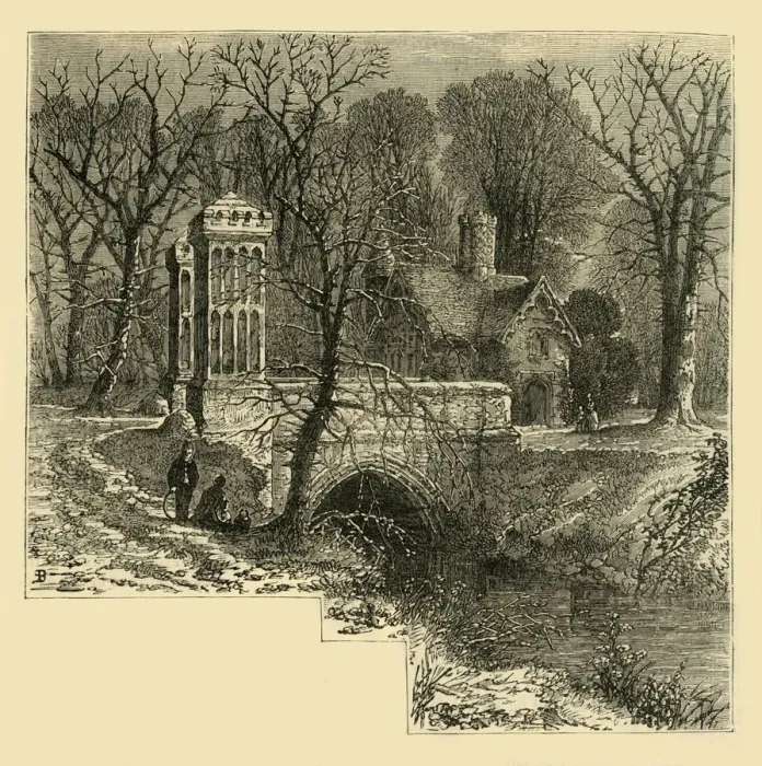 Framed Print : The Moat, Fulham Palace, (c1878). Creator: Unknown Framed Print : The Moat, Fulham Palace, (c1878). Creator: Unknown