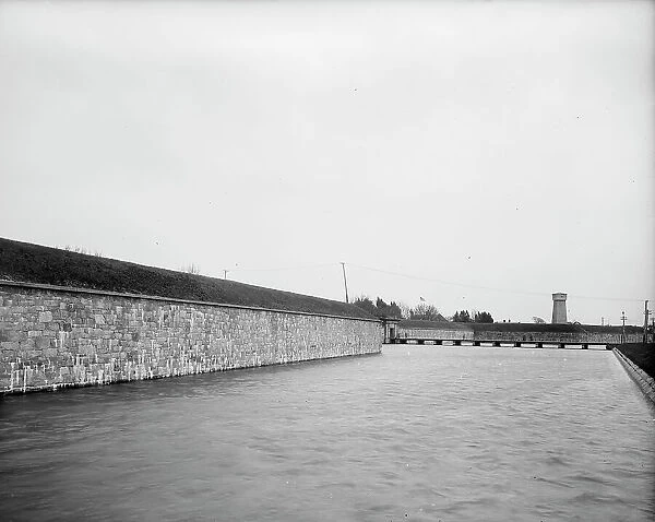 The Moat and main entrance, Fort Monroe, Va. between 1900 and 1910. Creator: Unknown