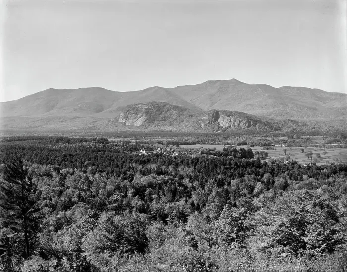 Framed Print : Moat Mountain and ledge from Mt. Surprise, North Conway and Intervale, White... c1890-1901. Creator: Unknown Framed Print : Moat Mountain and ledge from Mt. Surprise, North Conway and Intervale, White... c1890-1901. Creator: Unknown