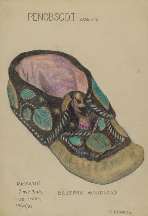 Framed Print : Moccasin, 1935. Creator: Charles Charon Framed Print : Moccasin, 1935. Creator: Charles Charon
