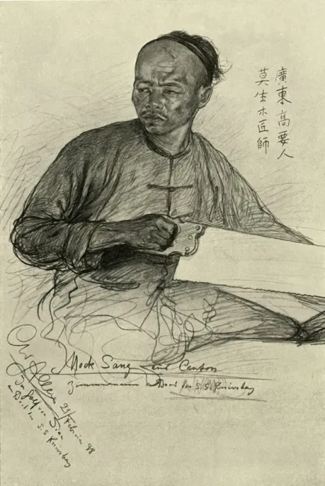 Framed Print : Mock Sang - carpenter on the Knivsberg, 1898. Creator: Christian Wilhelm Allers Framed Print : Mock Sang - carpenter on the Knivsberg, 1898. Creator: Christian Wilhelm Allers
