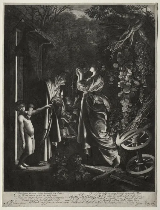 Framed Print : The Mocking of Ceres. Creator: Hendrik Goudt (Dutch, 1585-1630) Framed Print : The Mocking of Ceres. Creator: Hendrik Goudt (Dutch, 1585-1630)