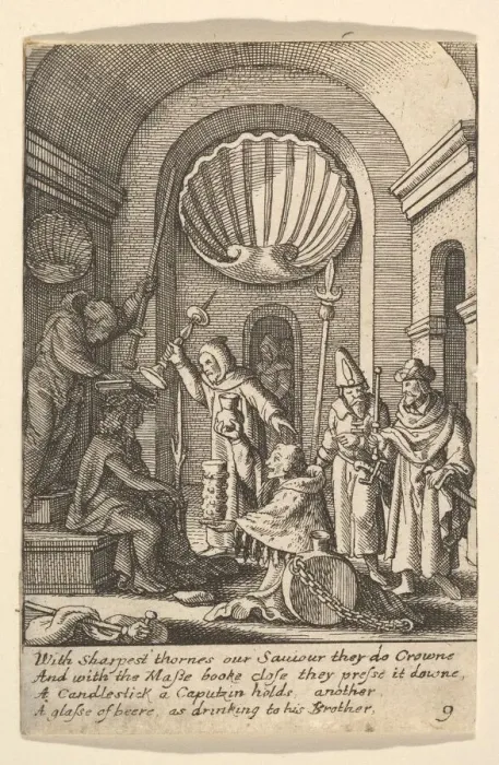 Framed Print : The mocking of Christ, 1625-77. Creator: Wenceslaus Hollar Framed Print : The mocking of Christ, 1625-77. Creator: Wenceslaus Hollar