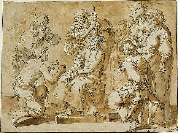 The Mocking of Christ, 1633 / 35. Creator: Andries Dirksz Both