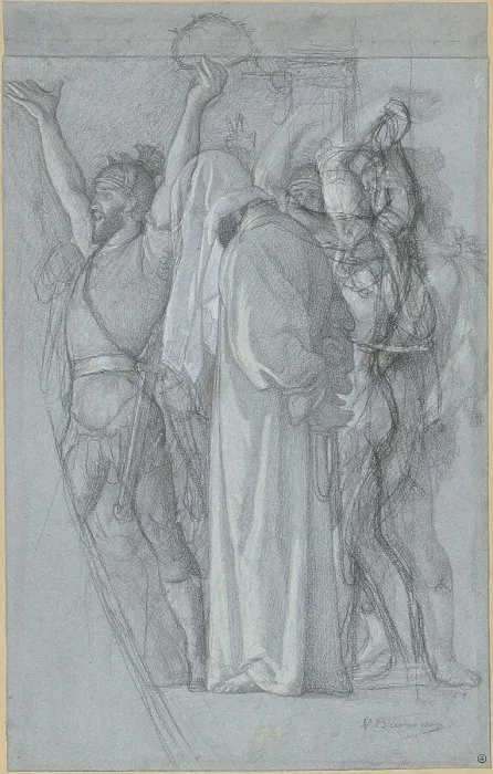Framed Print : The Mocking of Christ, 1852. Creators: Victor-François-Eloi Biennourry, Jesus Christ Framed Print : The Mocking of Christ, 1852. Creators: Victor-François-Eloi Biennourry, Jesus Christ