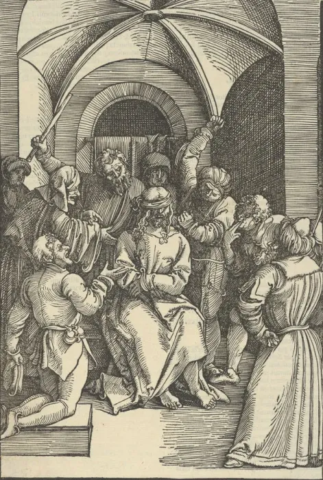 Framed Print : The Mocking of Christ, from Speculum passionis domini nostri Ihesu Christi, 1507 Framed Print : The Mocking of Christ, from Speculum passionis domini nostri Ihesu Christi, 1507