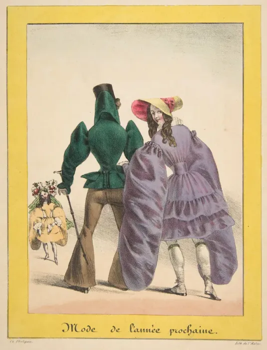 Framed Print : Mode de l annee prochaine, ca. 1830. Creator: V Ratier Framed Print : Mode de l annee prochaine, ca. 1830. Creator: V Ratier