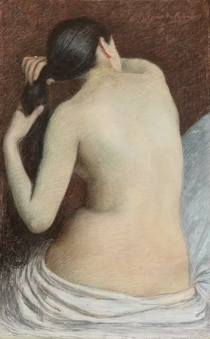 Framed Print : Model, 1875-1889. Creator: Pierre Puvis de Chavannes Framed Print : Model, 1875-1889. Creator: Pierre Puvis de Chavannes
