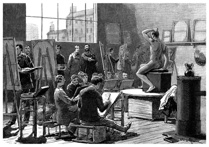 Framed Print : The Model, 1882 Framed Print : The Model, 1882