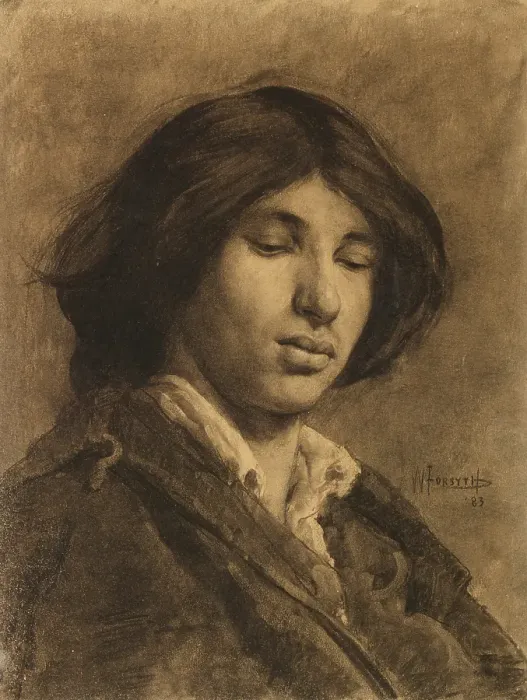 Framed Print : A Model, 1883. Creator: William Forsyth Framed Print : A Model, 1883. Creator: William Forsyth