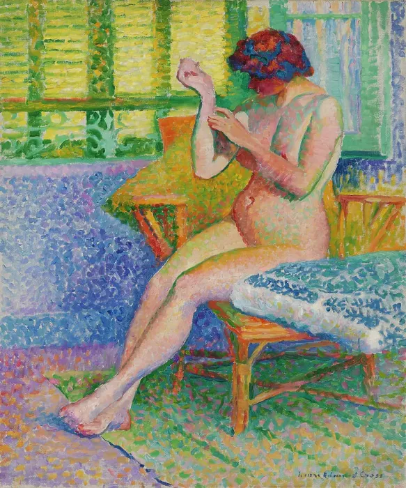 Framed Print : Model, 1900-1909. Creator: Henri-Edmond Cross Framed Print : Model, 1900-1909. Creator: Henri-Edmond Cross