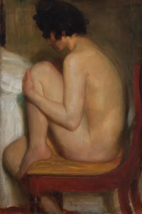 Framed Print : Model, 1901. Creator: Wojciech Weiss Framed Print : Model, 1901. Creator: Wojciech Weiss