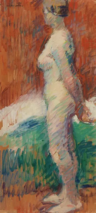 Framed Print : Model, 1908. Creator: Santeri Salokivi Framed Print : Model, 1908. Creator: Santeri Salokivi