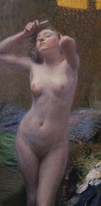 Framed Print : The model, 1915. Creator: Noci, Arturo (1874-1953) Framed Print : The model, 1915. Creator: Noci, Arturo (1874-1953)