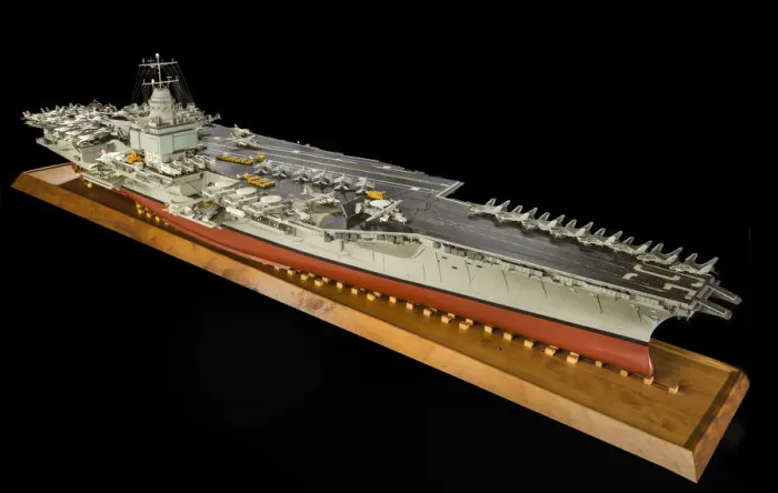 Framed Print : Model, Aircraft Carrier, USS Enterprise, 1982. Creator: Stephen W. Henninger Framed Print : Model, Aircraft Carrier, USS Enterprise, 1982. Creator: Stephen W. Henninger