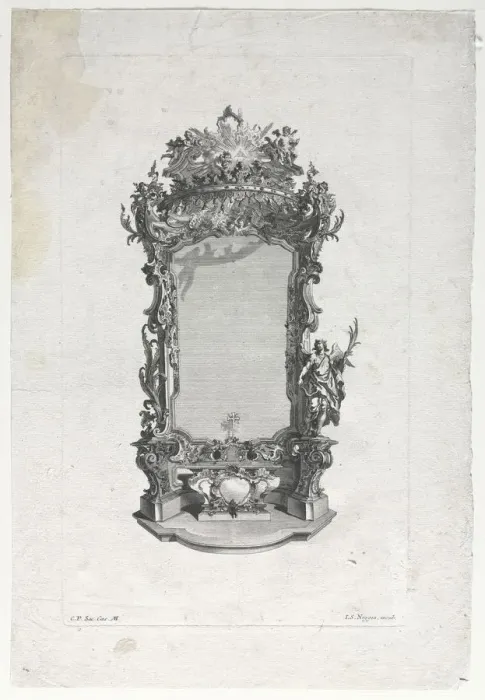 Framed Print : Model for Altar for Woodcarvers. Creator: Gottfried Bernhard Gotz (German, 1708-1774) Framed Print : Model for Altar for Woodcarvers. Creator: Gottfried Bernhard Gotz (German, 1708-1774)