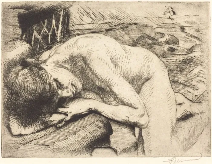 Framed Print : Model Asleep on the Floor (Le modele endormi aterre), 1885 Framed Print : Model Asleep on the Floor (Le modele endormi aterre), 1885