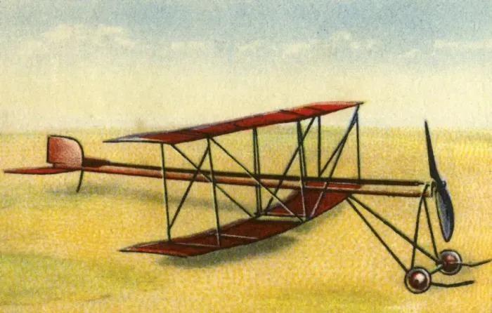 Framed Print : Model biplane, 1932. Creator: Unknown Framed Print : Model biplane, 1932. Creator: Unknown