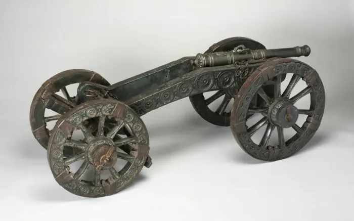Framed Print : Model of a Bronze Field Cannon, Austria, late 17th century, possibly late 18th century