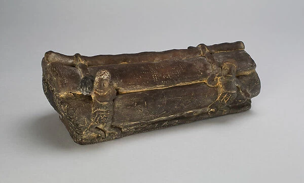 Model of a Coffin with Figures, Han dynasty or earlier, 500 B. C. to 220 A. D