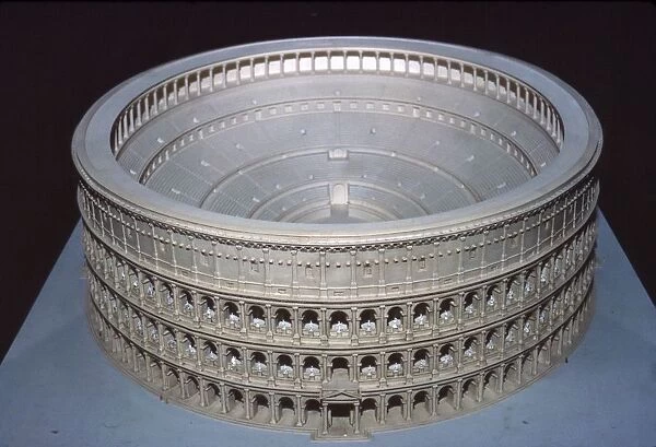 Model of Colosseum at Rome (Museo di Civilta Roma), c20th century. Artist: CM Dixon
