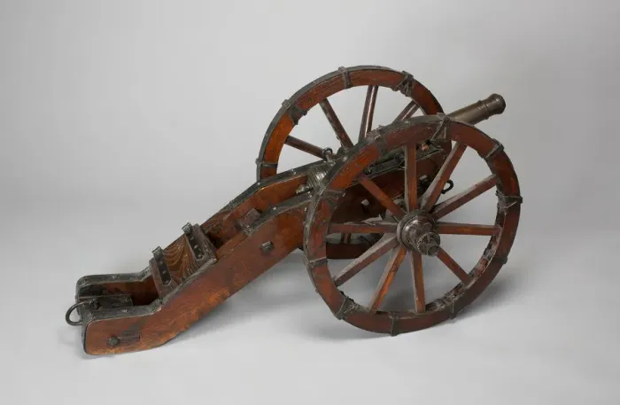 Framed Print : Model Field Cannon with Carriage, Austria, 1644. Creator: Unknown Framed Print : Model Field Cannon with Carriage, Austria, 1644. Creator: Unknown