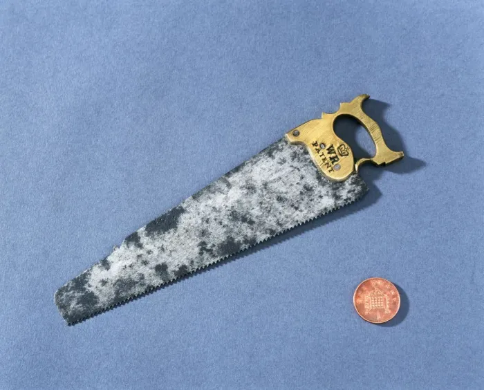 Framed Print : Model of a joiners hand saw, c1816 Framed Print : Model of a joiners hand saw, c1816