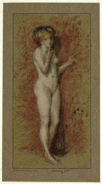 Framed Print : A Model, n.d. Creator: Andrew John Henry Way Framed Print : A Model, n.d. Creator: Andrew John Henry Way