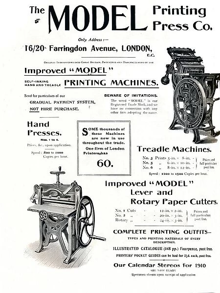 The Model Printing Press Co. 1910